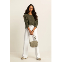 Expresso Trui Ajour Olive